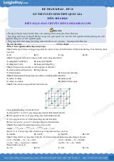Đề tham khảo thi THPT môn Hóa - Đề số 10 (hay, chi tiết)
